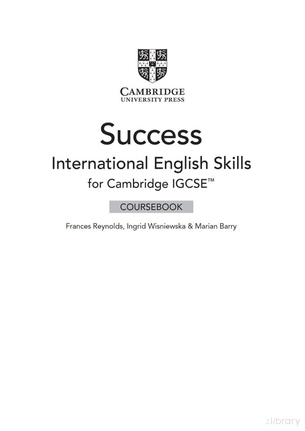 Success International English Skills For Cambridge Igcse Coursebook With Digital Access 2 Years Cambridge International Igcse 5th Edition Reynolds