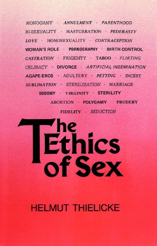 The Ethics Of Sex 1st Edition1st Printing Helmut Thielicke John W Doberstein