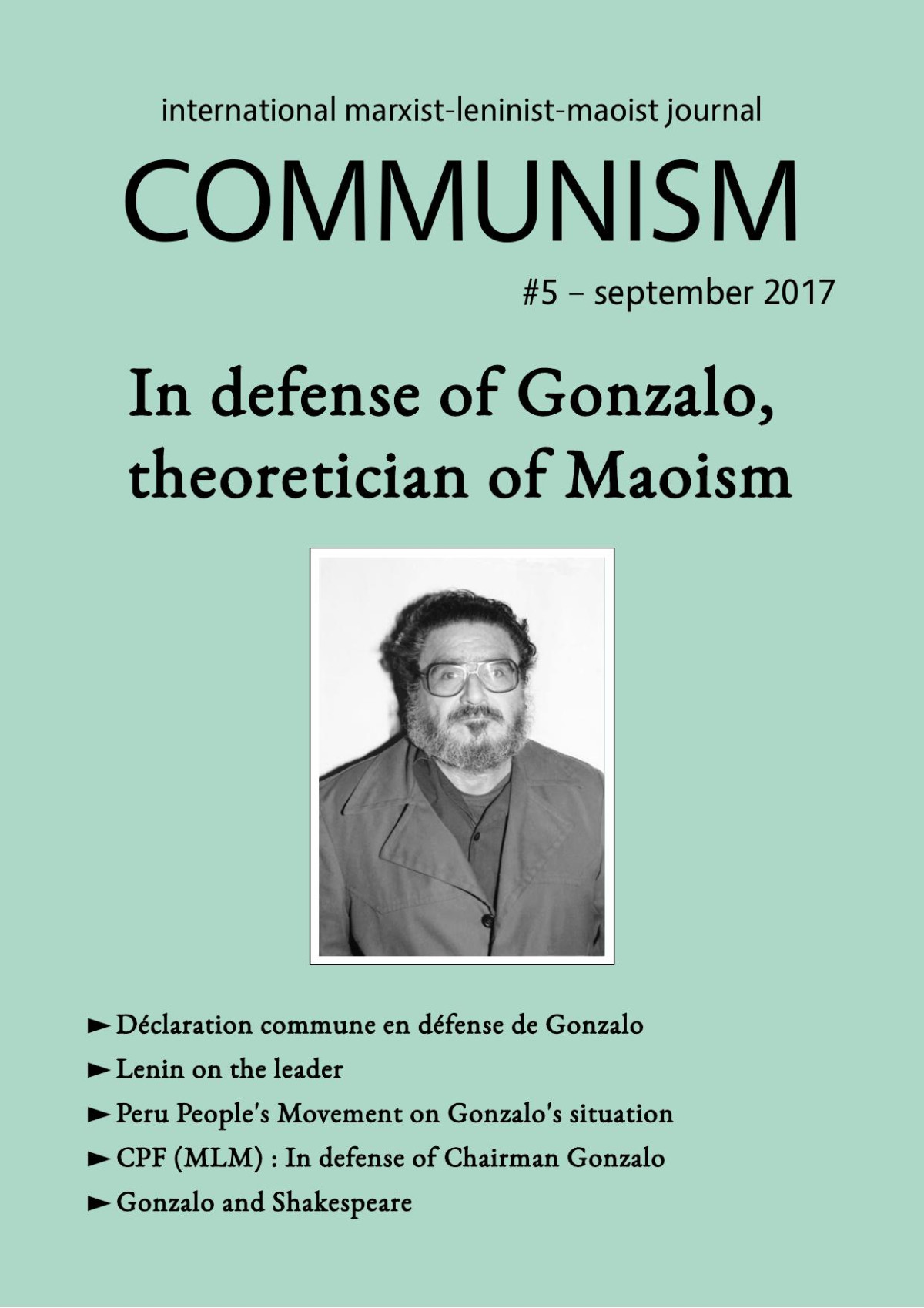 In Defence Of Gonzalo Theoretician Of Maoism The Marxist Leninist Maoist Center Of Belgium