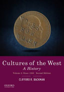 Cultures Of The West Clifford R Backman
