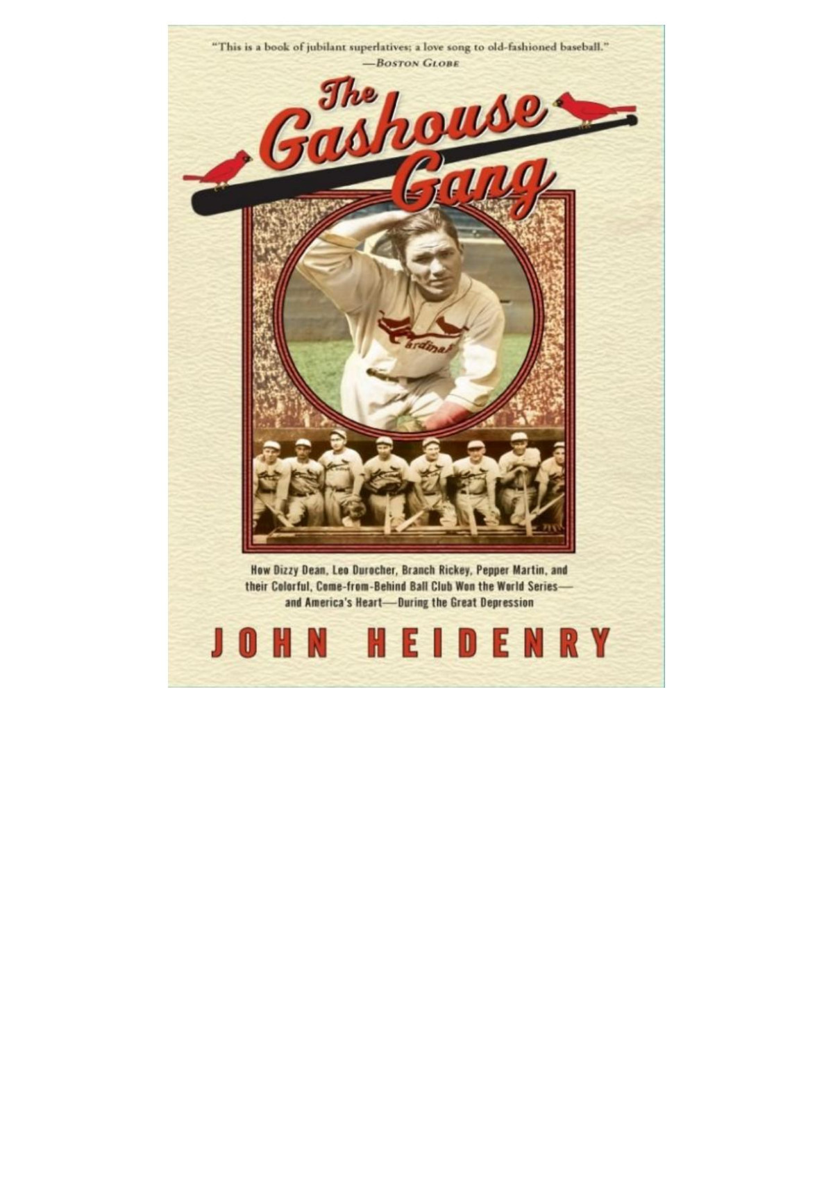 The Gashouse Gang John Heidenry