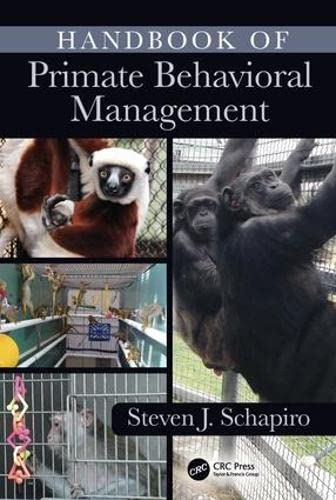 Handbook Of Primate Behavioral Management 1st Edition Steven Jay Schapiro