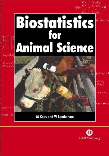 Biostatistics For Animal Science 1st Edition Kaps Miroslav Lamberson