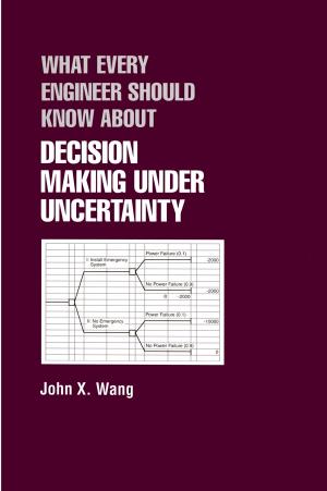 What Every Engineer Should Know About Decision Making Under Uncertainty John X Wang