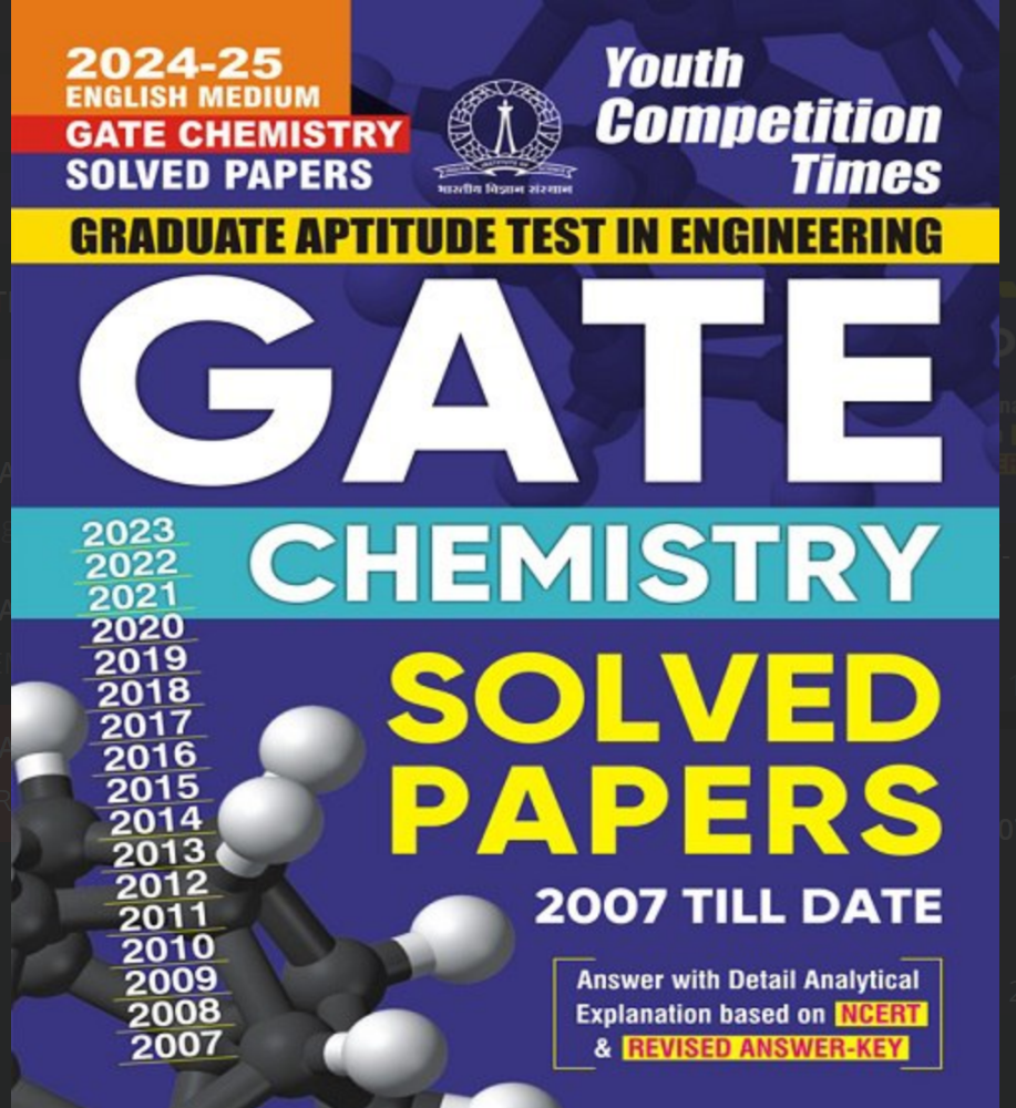 Gate Chemistry Solved Papers 2007 To 2023 Yct Expert Team