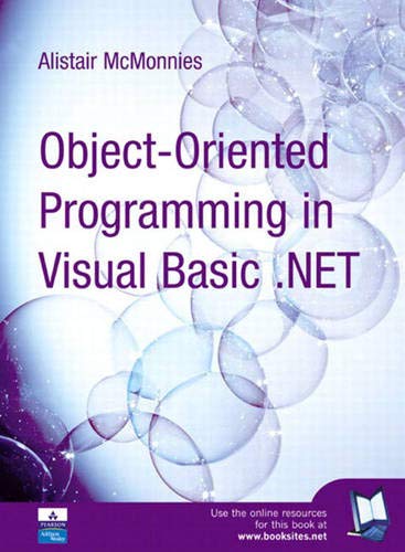 Object Oriented Programming In Vbnet 1st Edition Alistair Mcmonnies