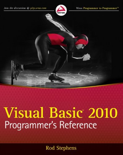 Visual Basic 2010 Programmers Reference 1st Edition Rod Stephens
