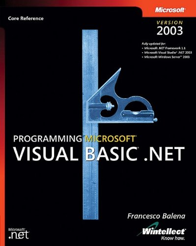 Programming Microsoft Visual Basic Net Version 2003 Hardcovercdrom Combo Francesco Balena