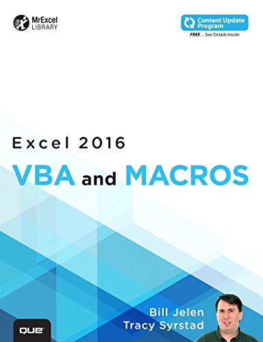 Excel 2016 Vba And Macros Mrexcel Library 1st Edition Jelen