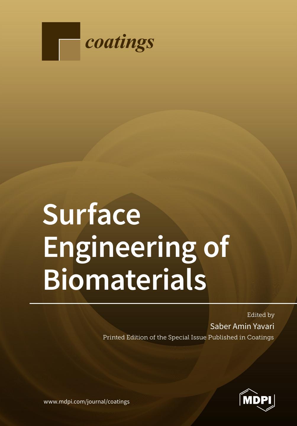 Surface Engineering Of Biomaterials Saber Aminyavari