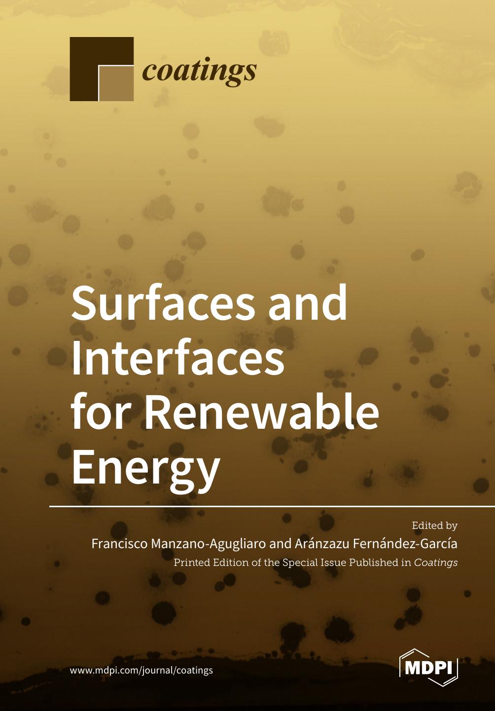 Surfaces And Interfaces For Renewable Energy Arnzazu Fernndezgarca