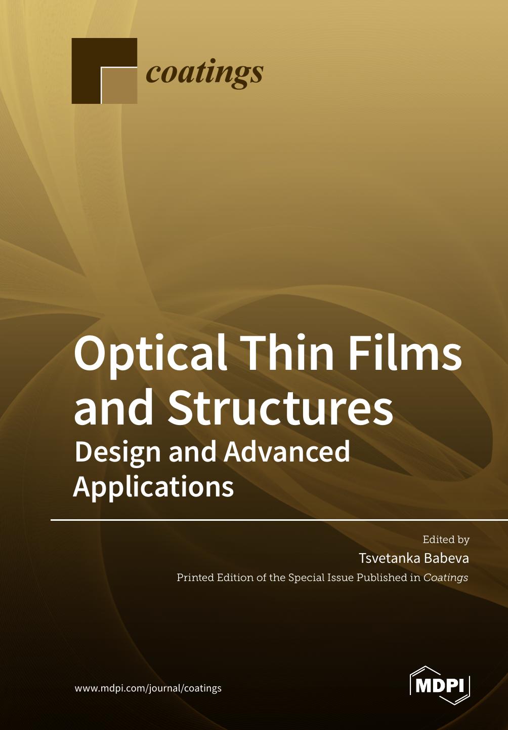 Optical Thin Films And Structures Tsvetanka Babeva