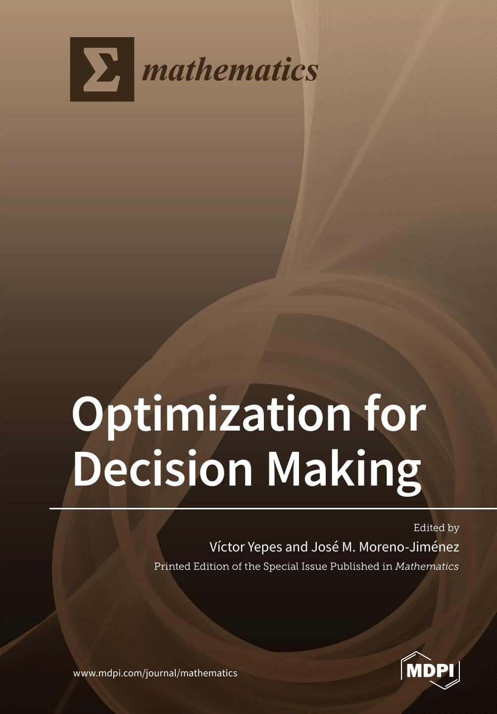 Optimization For Decision Making Vctor Yepes Jos Morenojimnez
