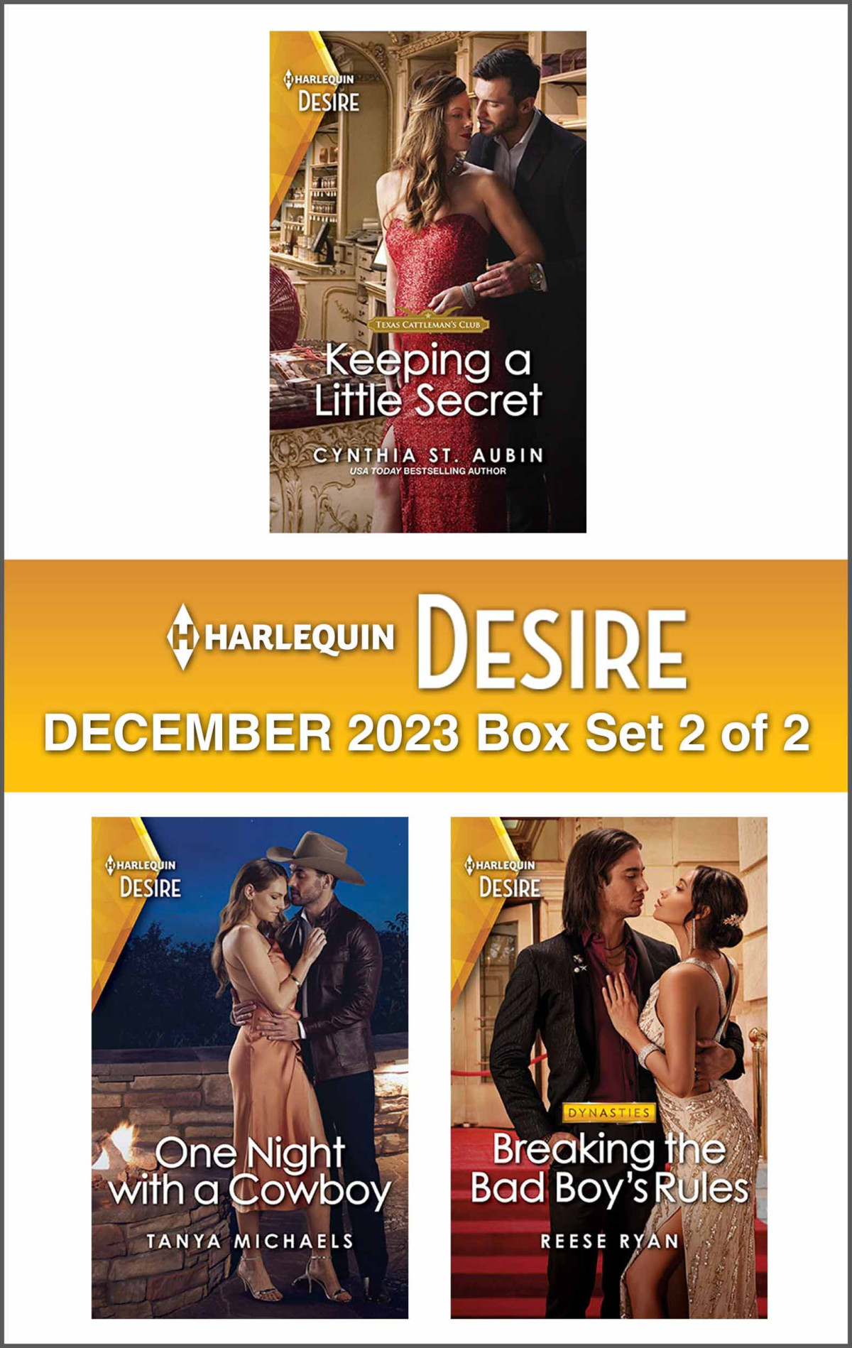 Harlequin Desire December 2023box Set 2 Of 2 Cynthia St Aubin