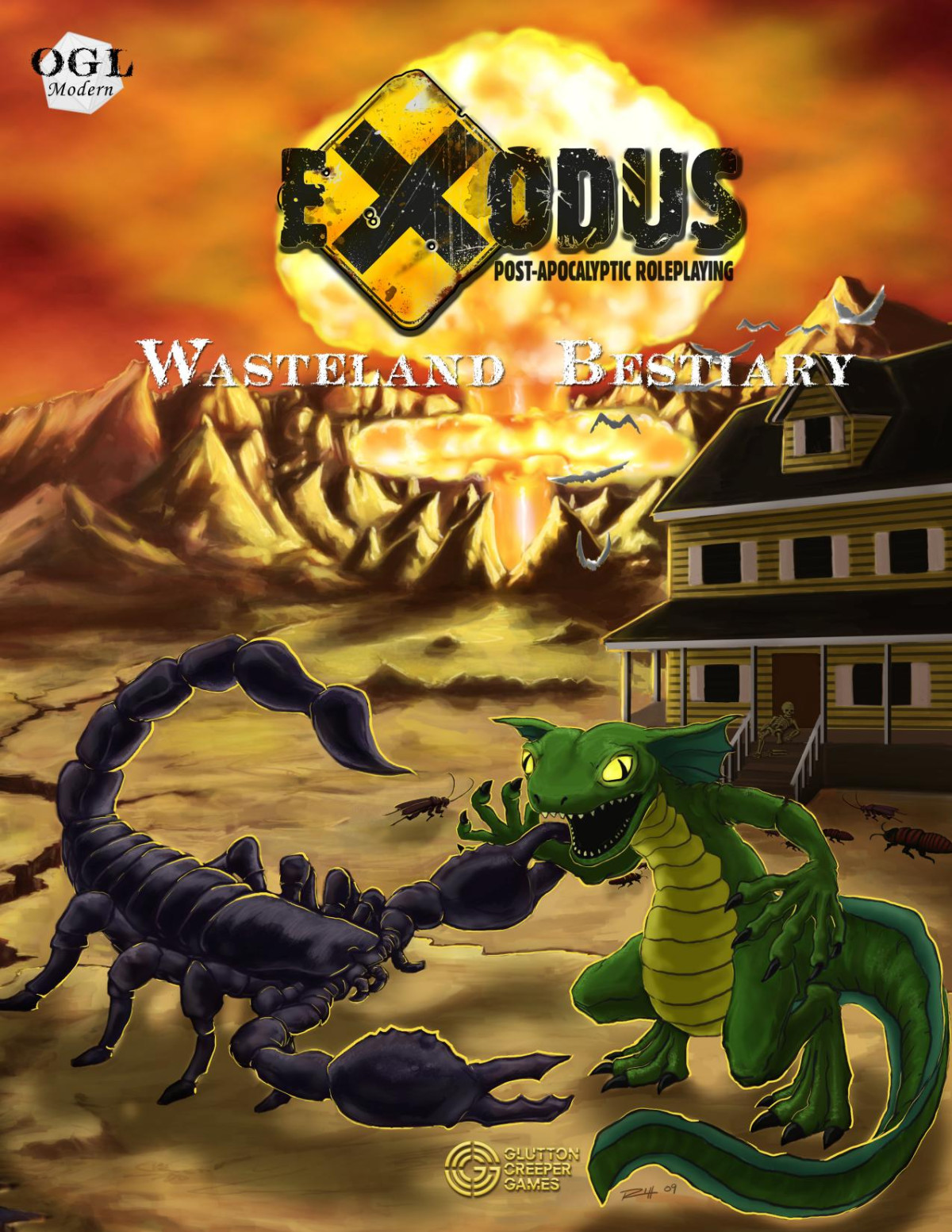 Exodus Post Apocalyptic Rpg Wasteland Bestiary Glutton Creeper Games