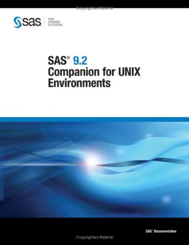 Sas 92 Companion For Unix Environments Sas Institute