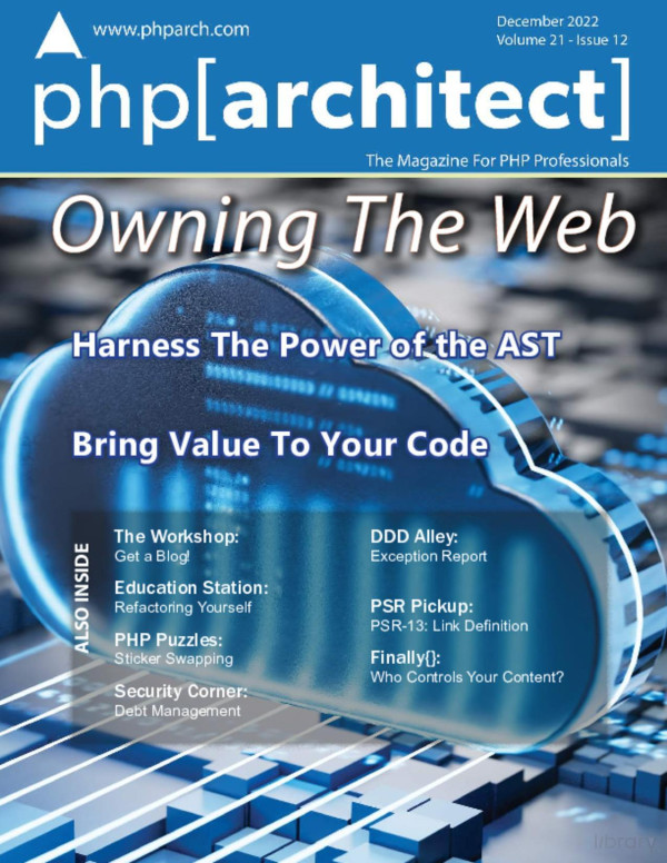 Phparchitect Owning The Web Eric Mann Eric Van Johnson Chris Tankersley