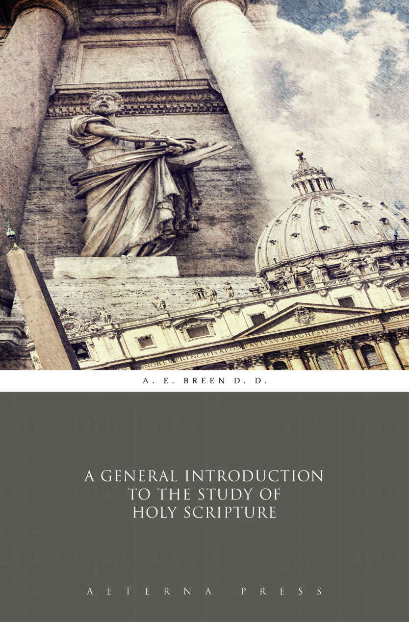 A General Introduction To The Study Of Holy Scripture Illustrated A E Breen D D