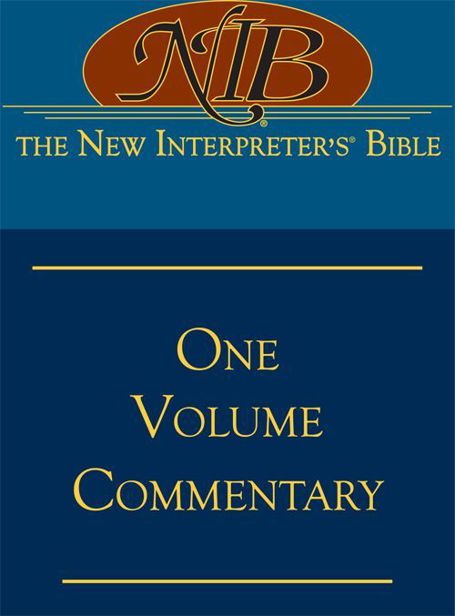 The New Interpreters Bible Onevolume Commentary Beverly Roberts Gaventa David L Petersen