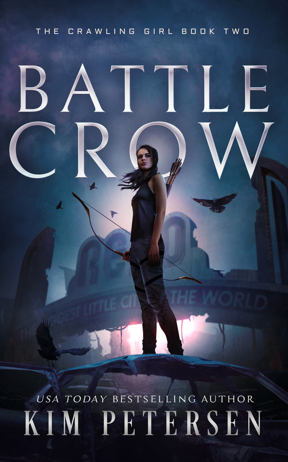Battle Crow A Postapocalyptic Survival Thriller The Crawling Girl Book 2 Kim Petersen