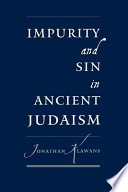 Impurity And Sin In Ancient Judaism Jonathan Klawans