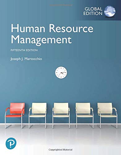 Human Resource Management 15th Global Edition 15thglobal Joseph J Martocchio