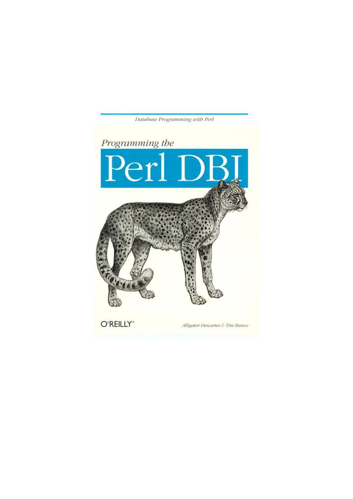Programming Perl Dbi 1st Edition Alligator Descartes Tim Bunce