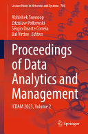Proceedings Of Data Analytics And Management Icdam 2023 Voulme 2 Abhishek Swaroop
