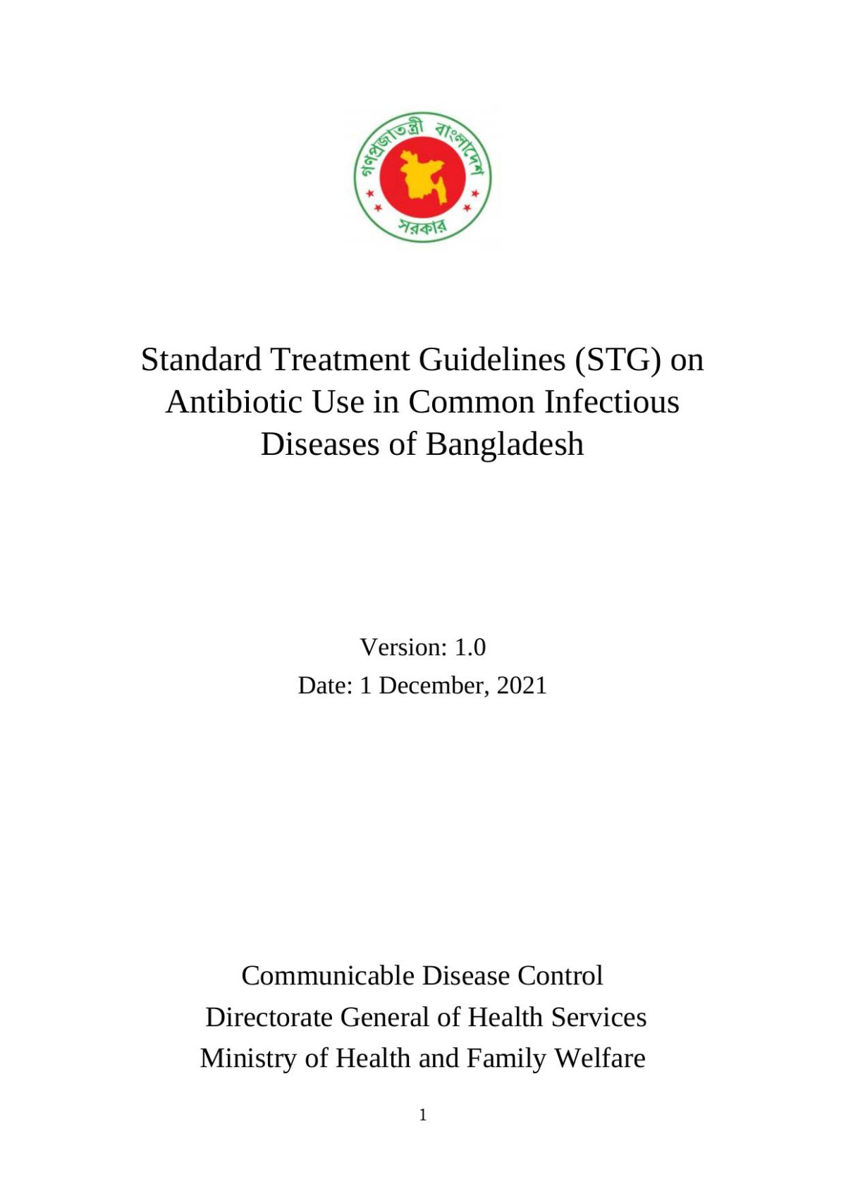 Standard Treatment Guidelines Stg On Antibiotic Use In Common Infectious Diseases Of Bangladesh 1st Edition Sharmila Huda