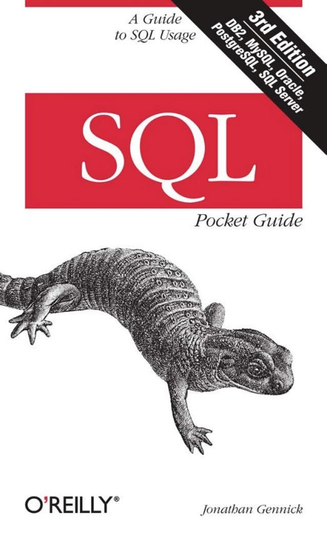 Sql Pocket Guide 3rd Edition Jonathan Gennick