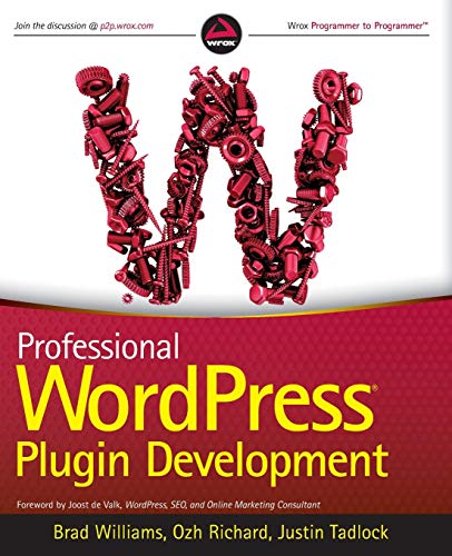 Professional Wordpress Plugin Development 1st Edition Williams