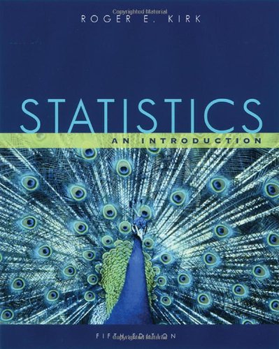 Statistics An Introduction 5e 5th Roger E Kirk