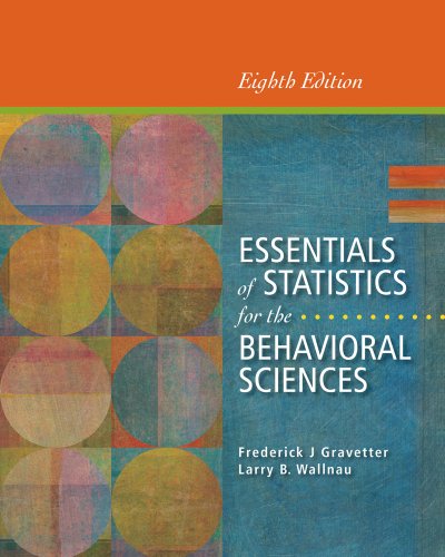 Cengage Advantage Books Essentials Of Statistics For The Behavioral Sciences Looseleaf Version 8th Edition Gravetter