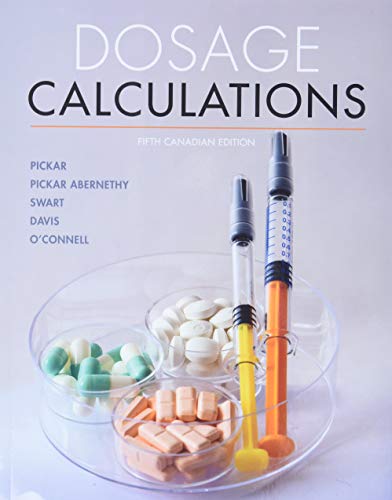 Dosage Calculations Jan 1 20210176912266nelson Cengage Adapted Gloria Pickar Author
