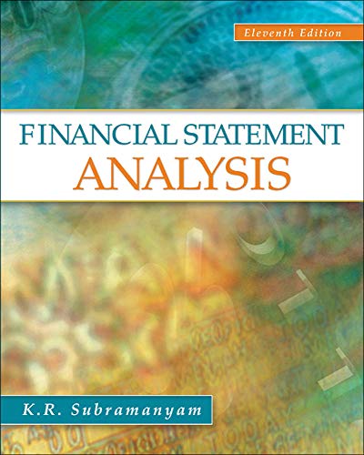 Financial Statement Analysis 11th Edition Subramanyam K R