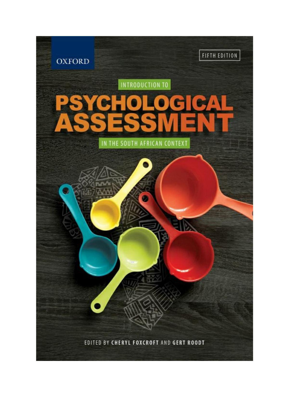 Introduction To Psychological Assessment In The South African Context 5th Edition Cheryl Foxcroft