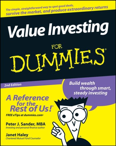 Value Investing For Dummies 2nd Edition 2nd Edition Sander