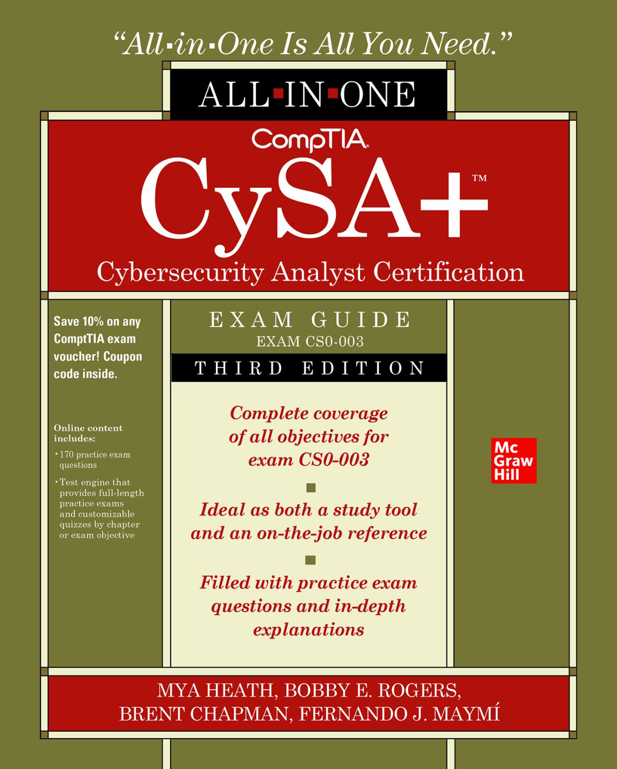 Comptia Cysa Cybersecurity Analyst Certification Allinone Exam Guide Exam Cs0003 Mya Heath
