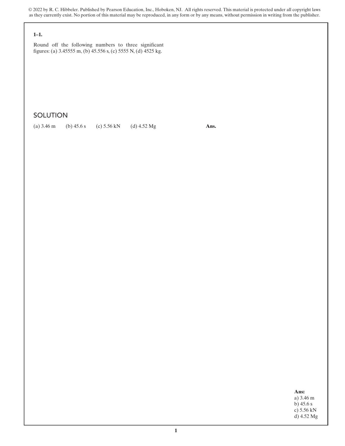 Instructors Solutions Manual For Engineering Mechanics Statics Si Edition 15e 15e Rc Hibbeler