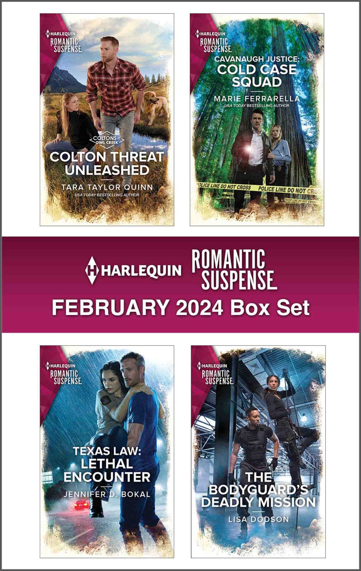 Harlequin Romantic Suspense February 2024box Set Tara Taylor Quinn