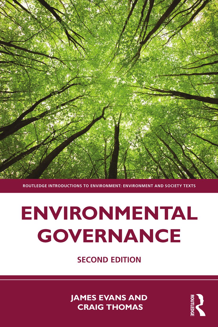 Environmental Governance 2nd Edition 2nd James Evans Craig Thomas