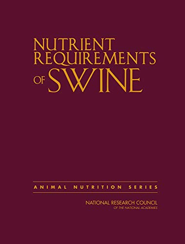 Nutrient Requirements Of Swine Eleventh Revised Edition National Research Council