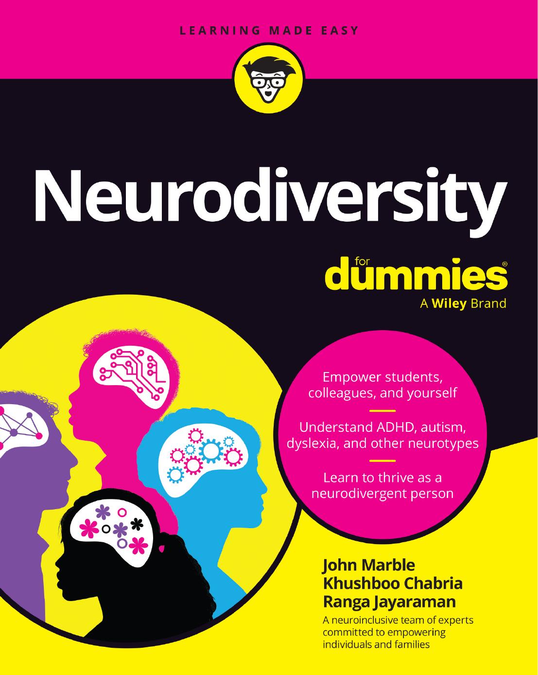 Neurodiversity For Dummies 1st John Marble Khushboo Chabria And Ranga Jayaraman