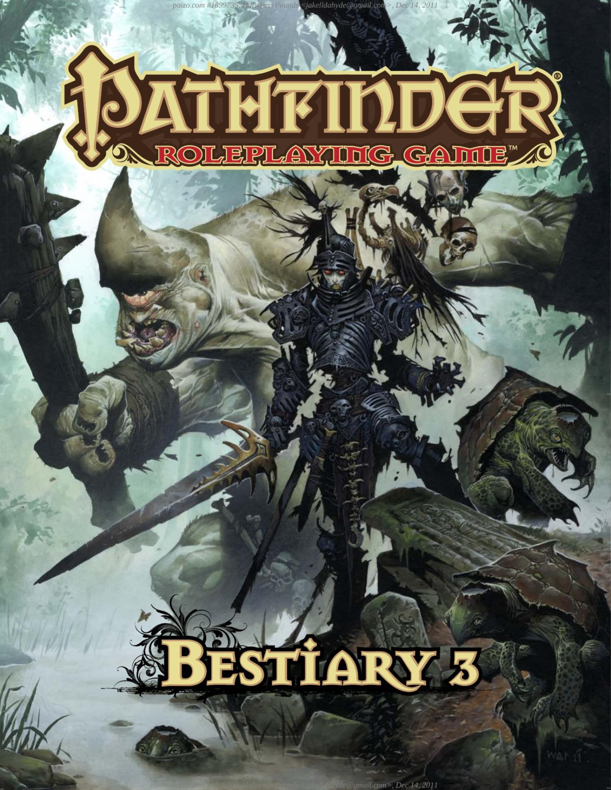 Bestiary 3 1st Edition Jason Bulmahn