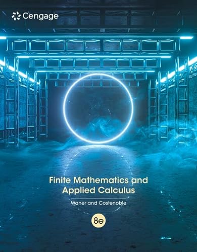 Finite Mathematics And Applied Calculus 8e 8th Stefan Waner