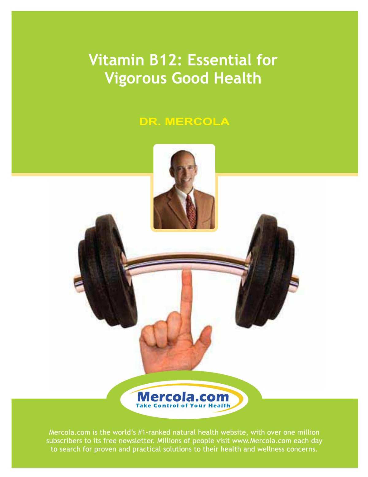 Vitamin B12 Essential For Vigorous Good Health 1st Edition Dr Joseph Mercola