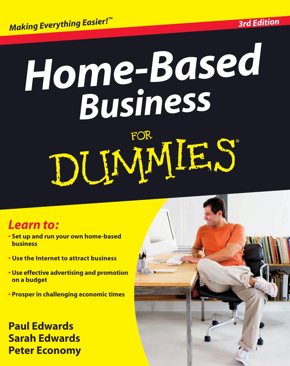 Homebased Business For Dummies 3rd Edition 3rd Edition Paul Edwards
