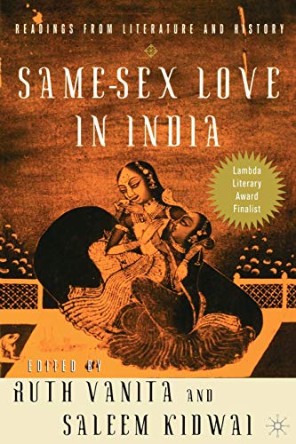 Samesex Love In India Readings In Indian Literature 2000th Edition R Vanita