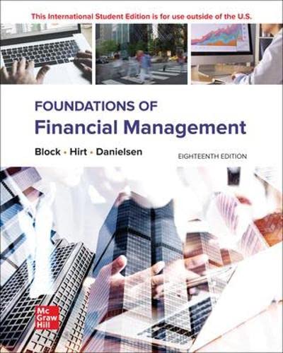 Foundations Of Financial Management 18e Ise 18th Stanley B Block