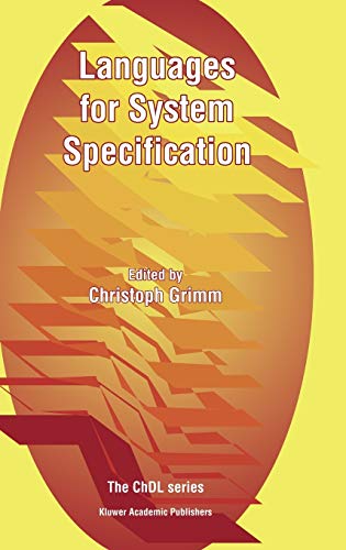 Languages For System Specification 2004th Edition Christoph Grimm